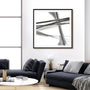 Ink and Pastel IV Framed Wall Art for Living Room, Bedroom, Hallways and Kitchen Spaces