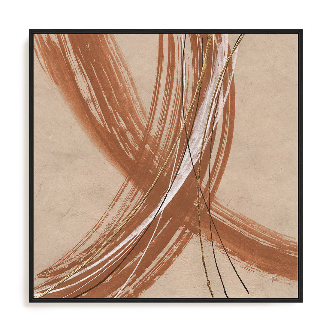 Gold in Opposition I Framed Wall Art for Living Room, Bedroom, Hallways and Kitchen Spaces
