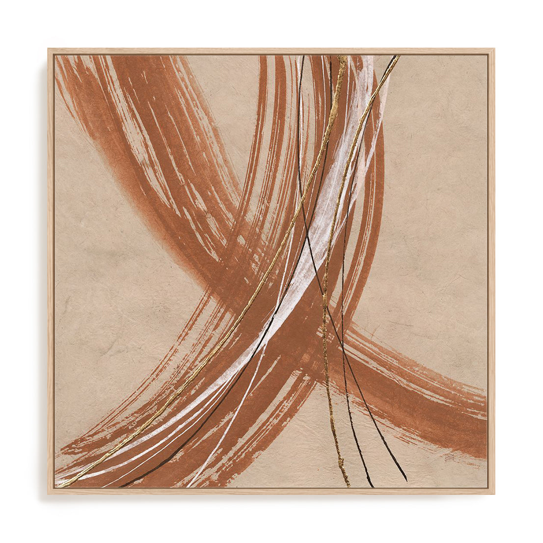 Gold in Opposition I Framed Wall Art for Living Room, Bedroom, Hallways and Kitchen Spaces
