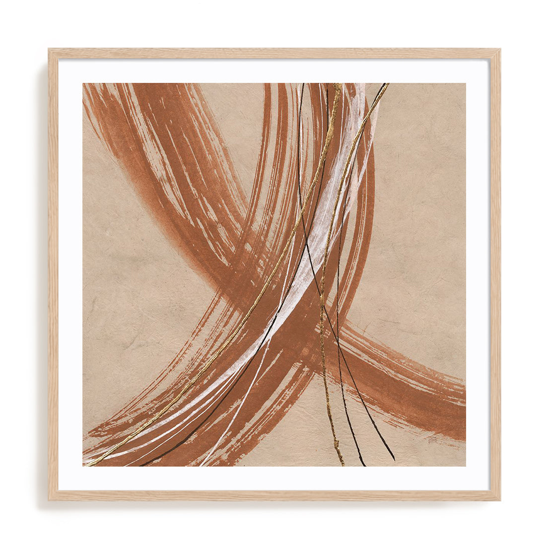 Gold in Opposition I Framed Wall Art for Living Room, Bedroom, Hallways and Kitchen Spaces