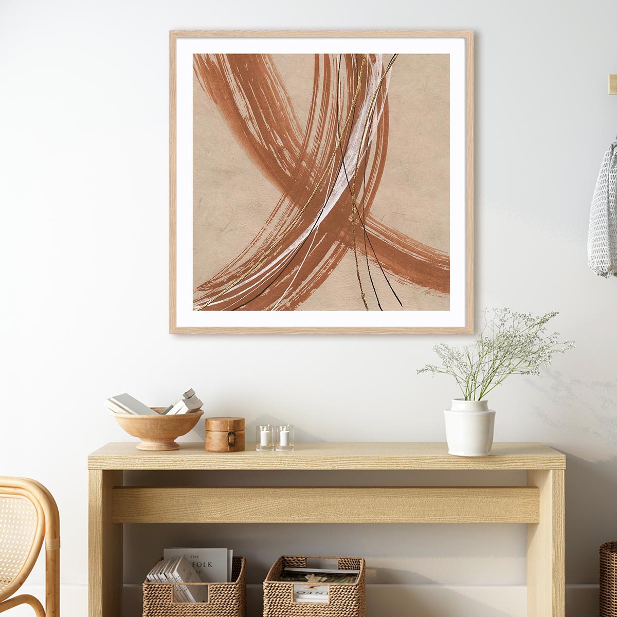 Gold in Opposition I Framed Wall Art for Living Room, Bedroom, Hallways and Kitchen Spaces