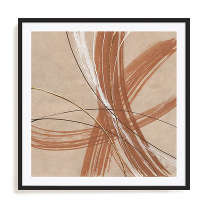 Gold in Opposition II Framed Wall Art for Living Room, Bedroom, Hallways and Kitchen Spaces