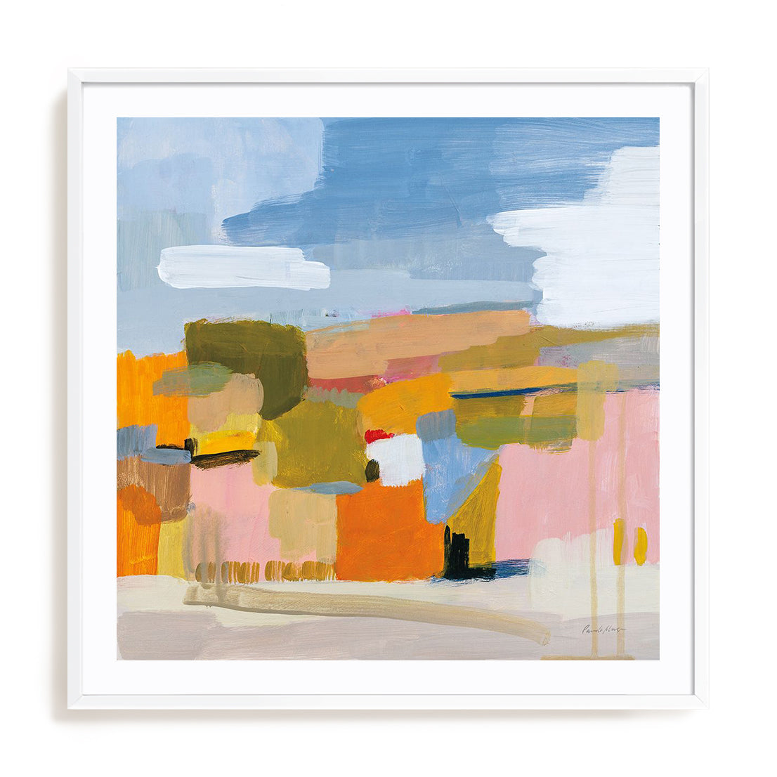 Bright Beginning Framed Wall Art for Living Room, Bedroom, Hallways and Kitchen Spaces