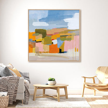 Bright Beginning Framed Wall Art for Living Room, Bedroom, Hallways and Kitchen Spaces