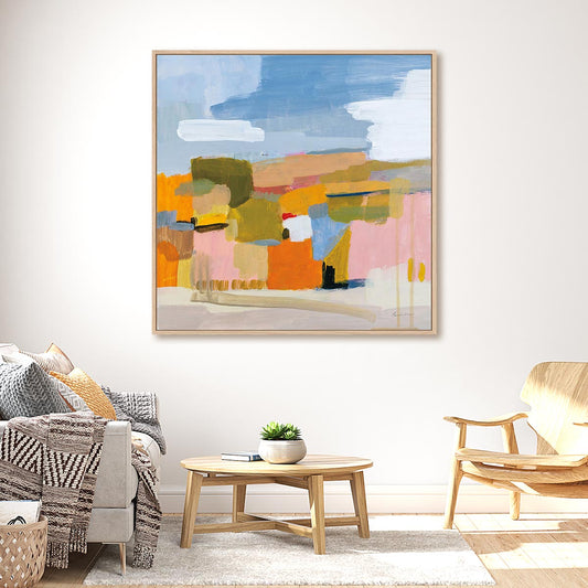Bright Beginning Framed Wall Art for Living Room, Bedroom, Hallways and Kitchen Spaces