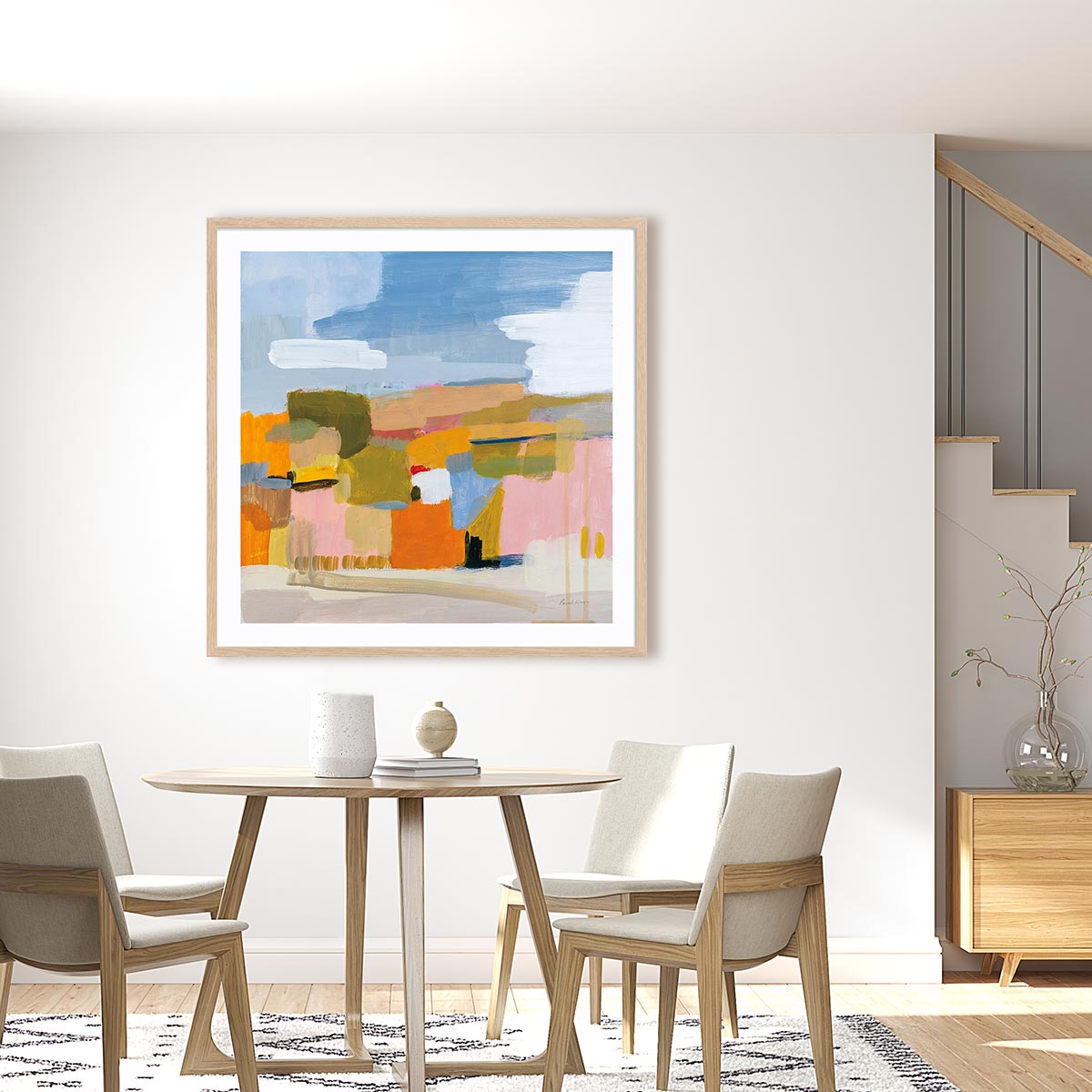 Bright Beginning Framed Wall Art for Living Room, Bedroom, Hallways and Kitchen Spaces
