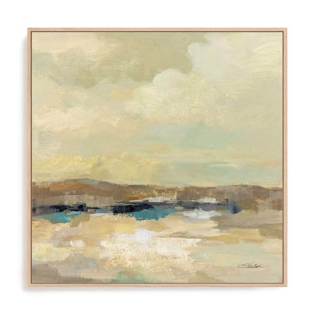 Warm Day Framed Wall Art for Living Room, Bedroom, Hallways and Kitchen Spaces