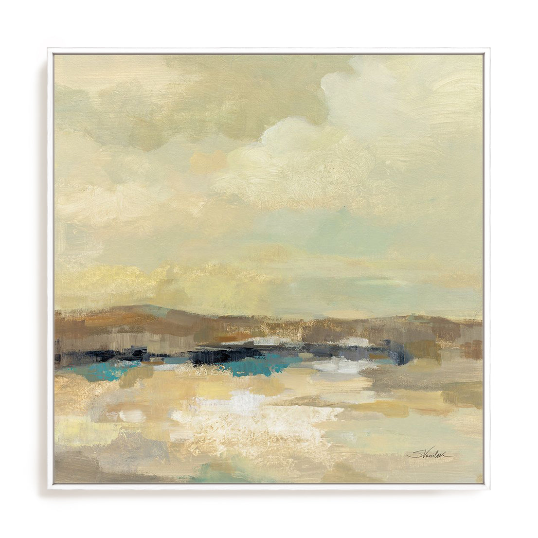 Warm Day Framed Wall Art for Living Room, Bedroom, Hallways and Kitchen Spaces