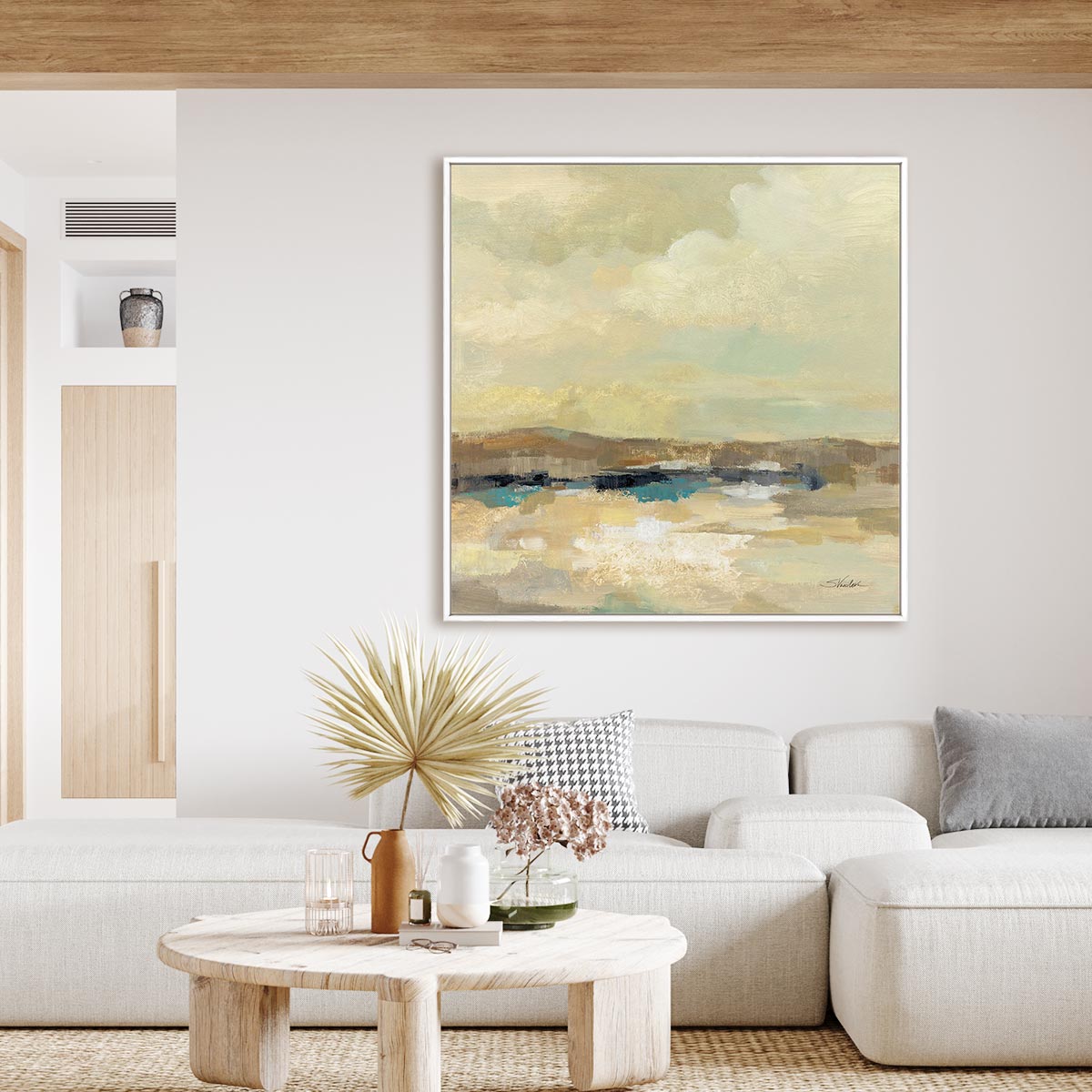 Warm Day Framed Wall Art for Living Room, Bedroom, Hallways and Kitchen Spaces