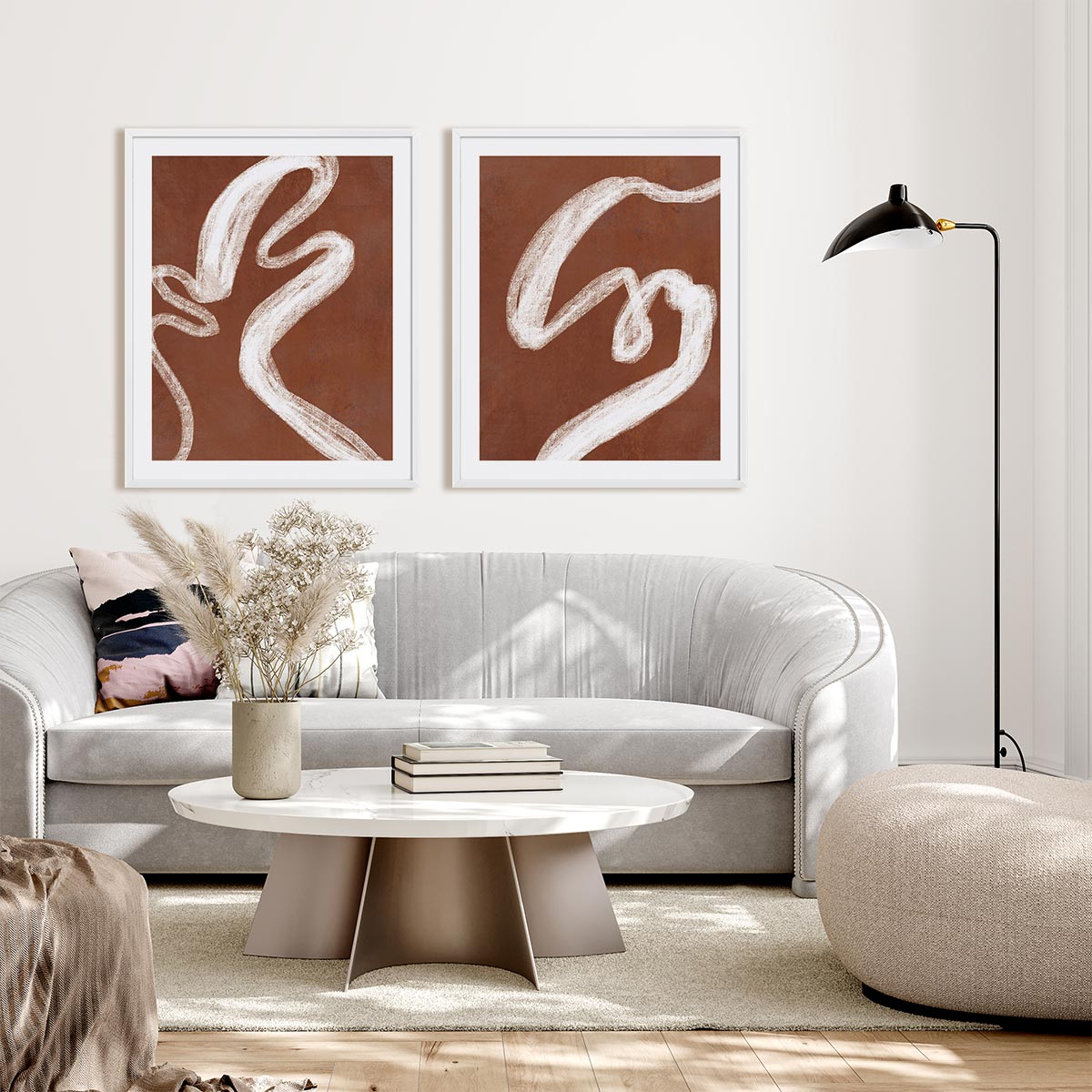 Phantom Thread I and II Wall Art