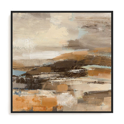 Cinnamon Shore II Framed Wall Art for Living Room, Bedroom, Hallways and Kitchen Spaces