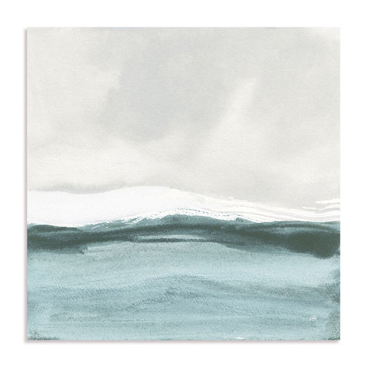 Tranquil Silver Sea II Framed Wall Art for Living Room, Bedroom, Hallways and Kitchen Spaces