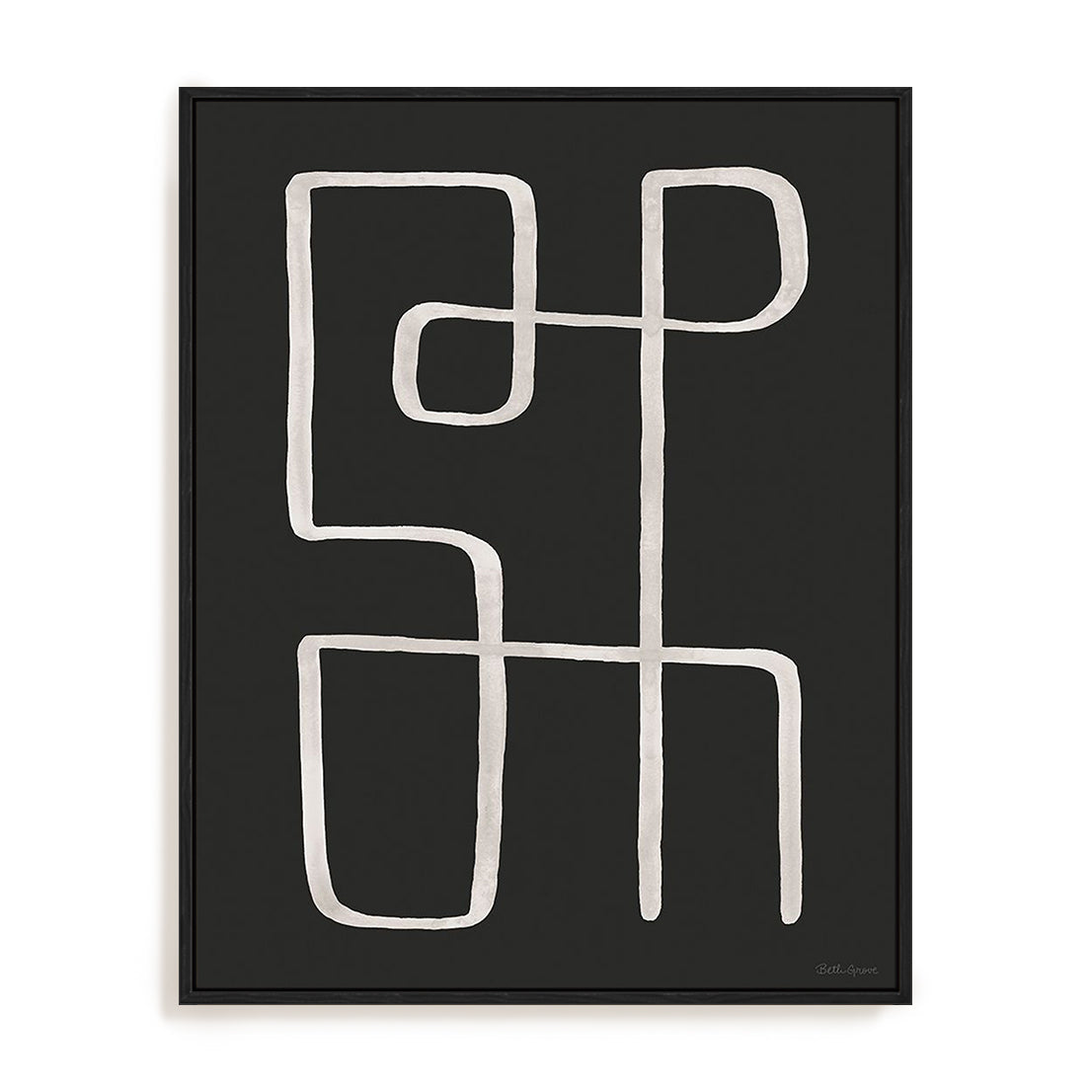 Abstract Squiggle II Dark Wall Art