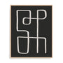 Abstract Squiggle II Dark Wall Art