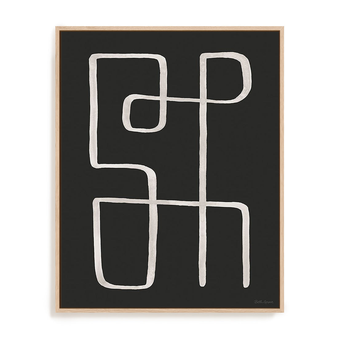 Abstract Squiggle II Dark Wall Art