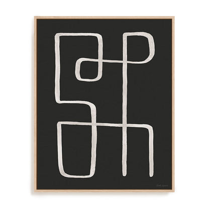 Abstract Squiggle II Dark Wall Art