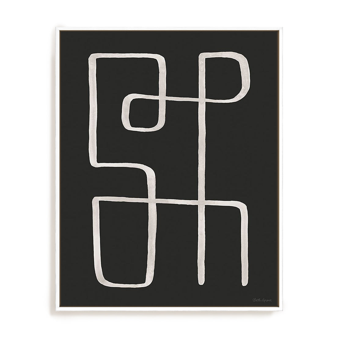 Abstract Squiggle II Dark Wall Art