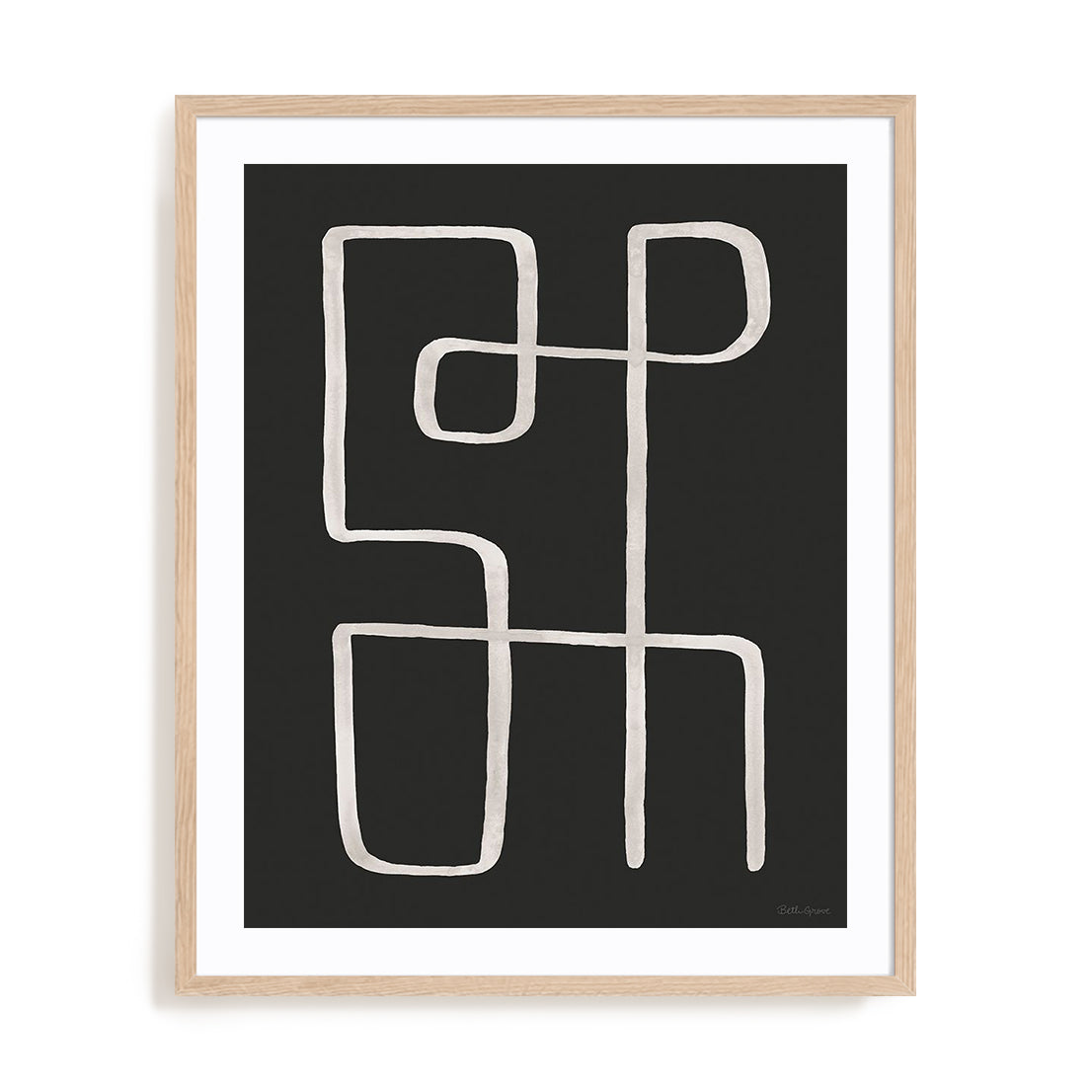 Abstract Squiggle II Dark Wall Art