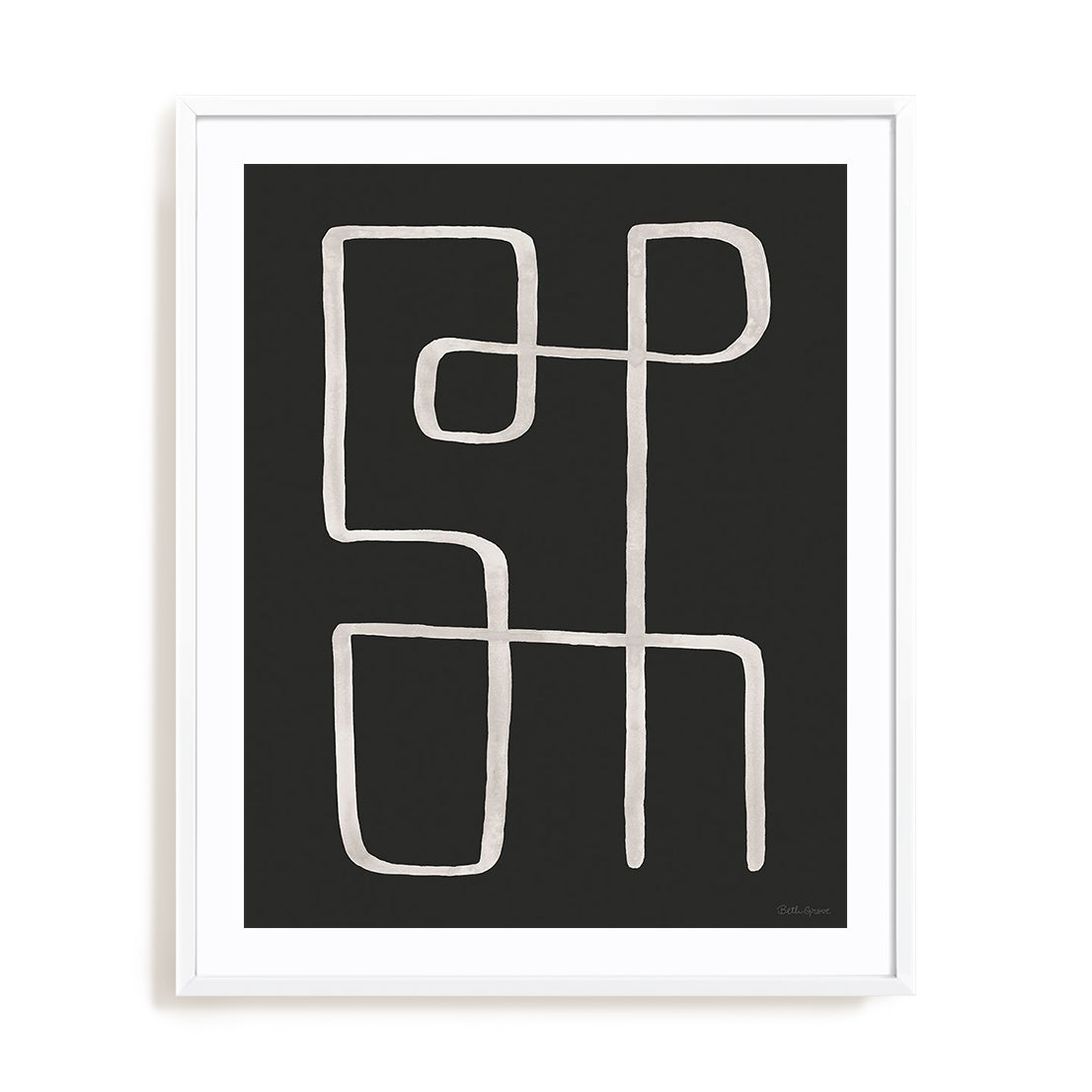Abstract Squiggle II Dark Wall Art