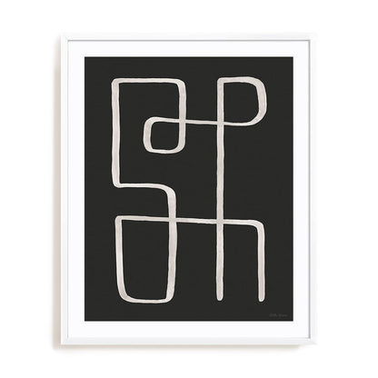 Abstract Squiggle II Dark Wall Art