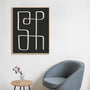 Abstract Squiggle II Dark Wall Art