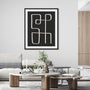 Abstract Squiggle II Dark Wall Art