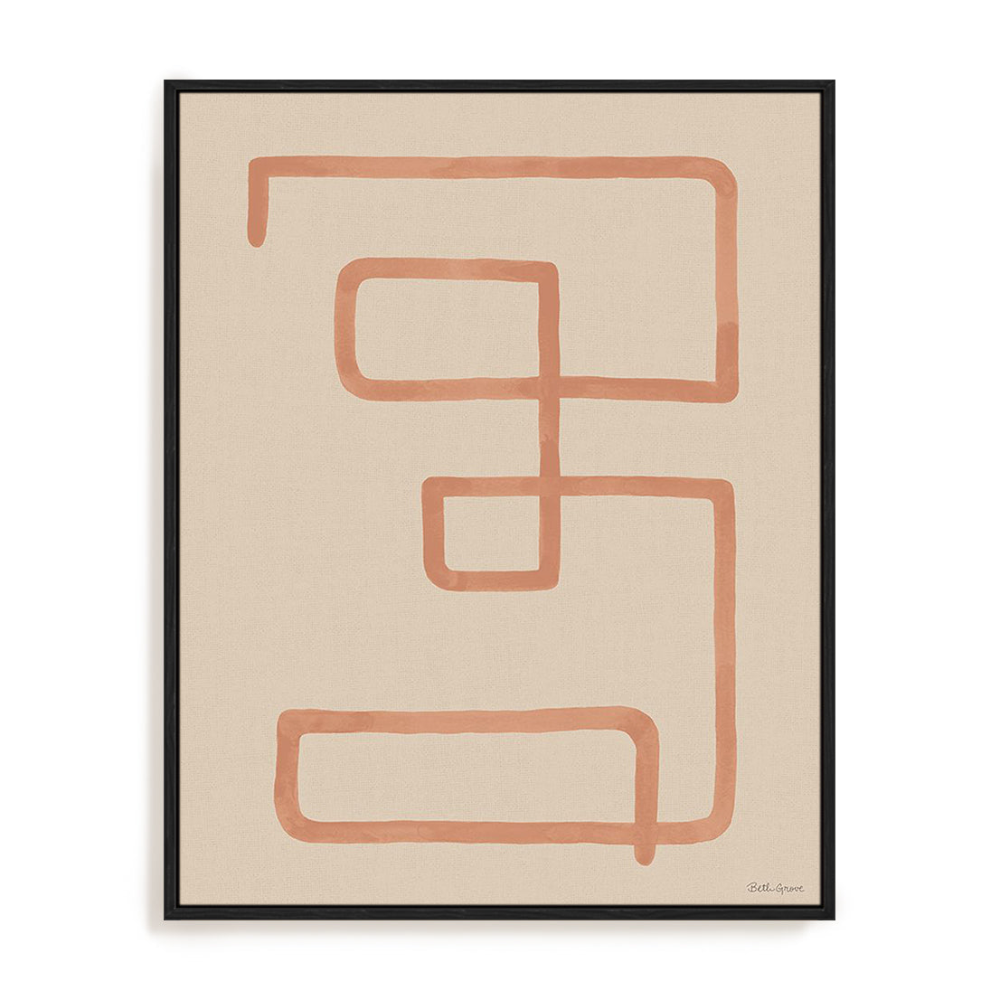 Abstract Squiggle III Desert Wall Art