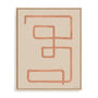 Abstract Squiggle III Desert Wall Art