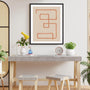 Abstract Squiggle III Desert Wall Art