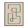 Abstract Squiggle IV Desert Wall Art