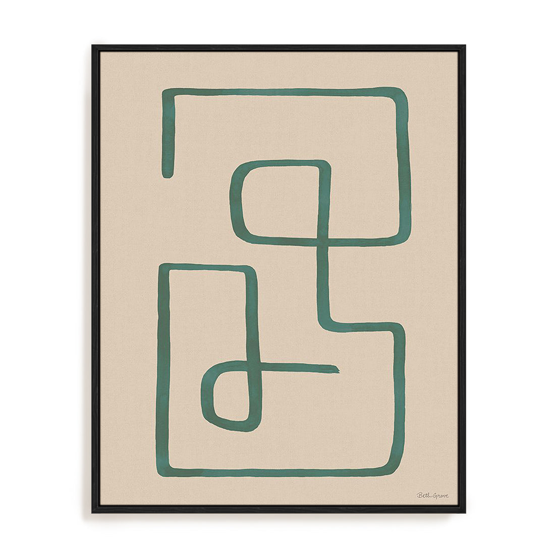 Abstract Squiggle IV Desert Wall Art