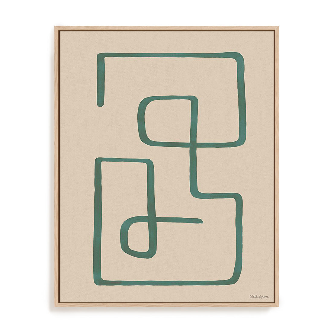Abstract Squiggle IV Desert Wall Art