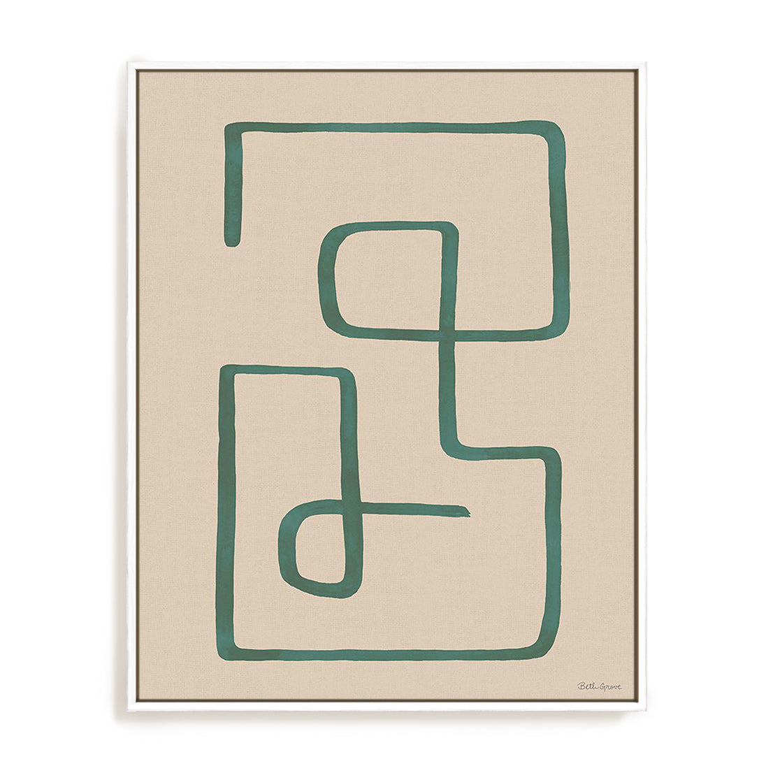 Abstract Squiggle IV Desert Wall Art