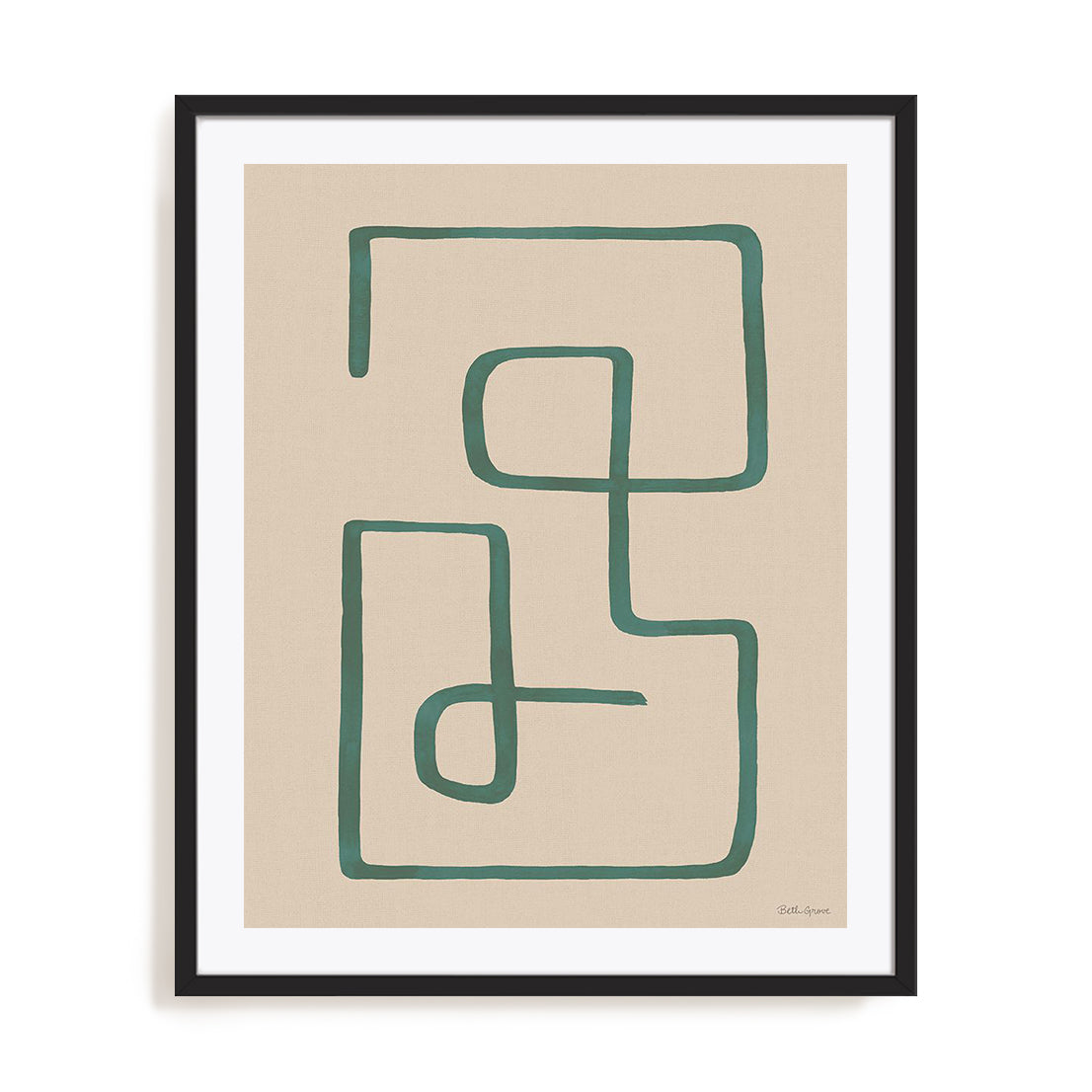 Abstract Squiggle IV Desert Wall Art