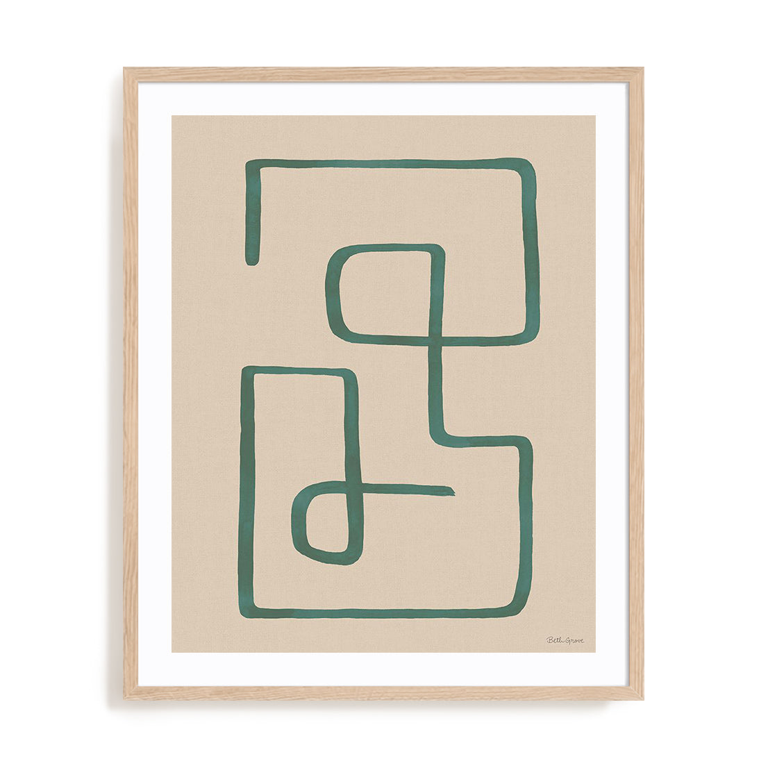Abstract Squiggle IV Desert Wall Art