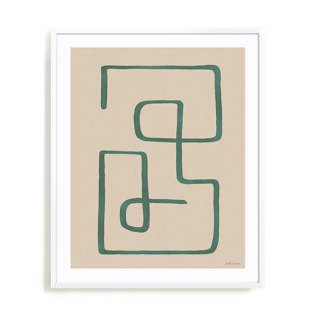 Abstract Squiggle IV Desert Wall Art