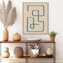 Abstract Squiggle IV Desert Wall Art