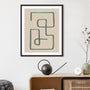Abstract Squiggle IV Desert Wall Art