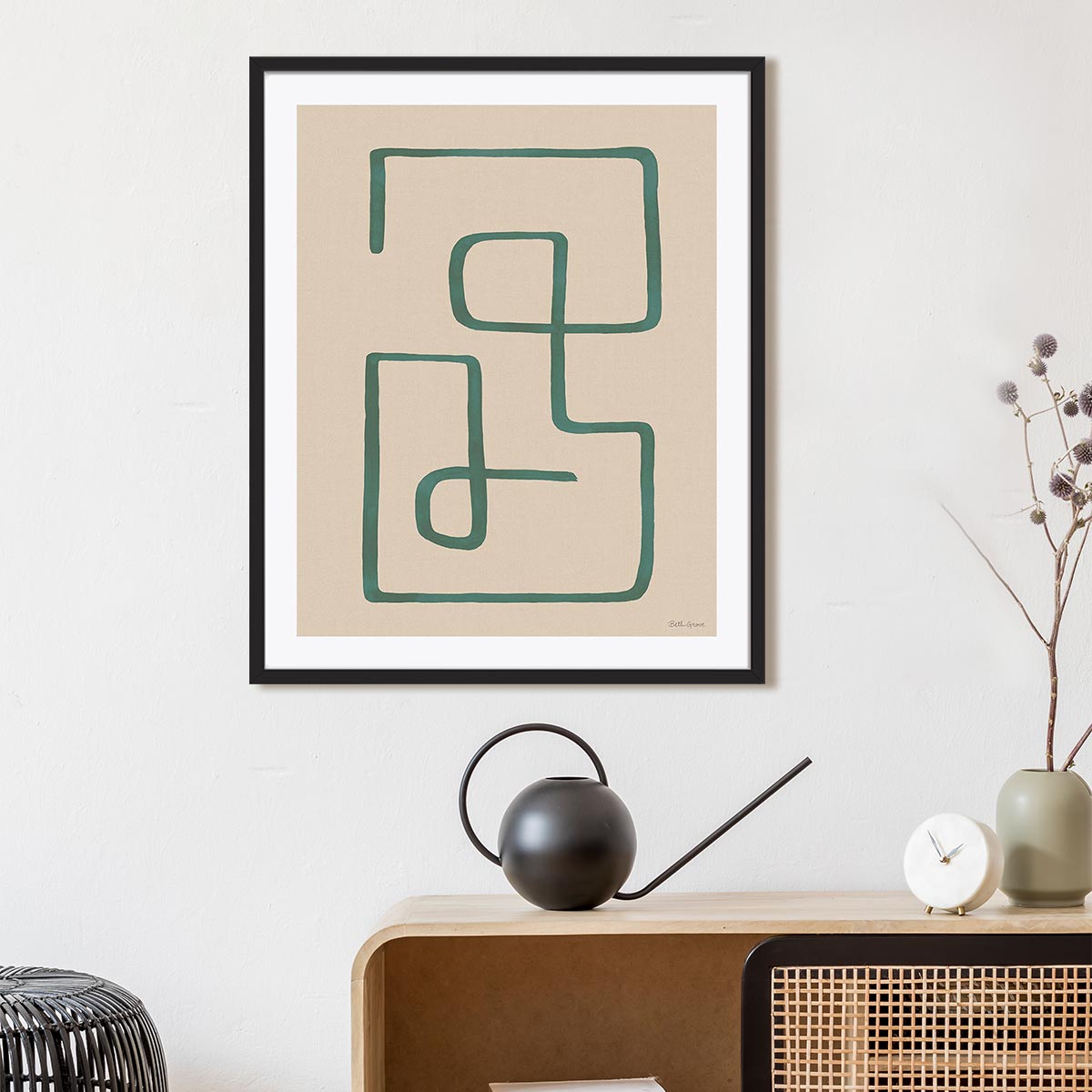 Abstract Squiggle IV Desert Wall Art