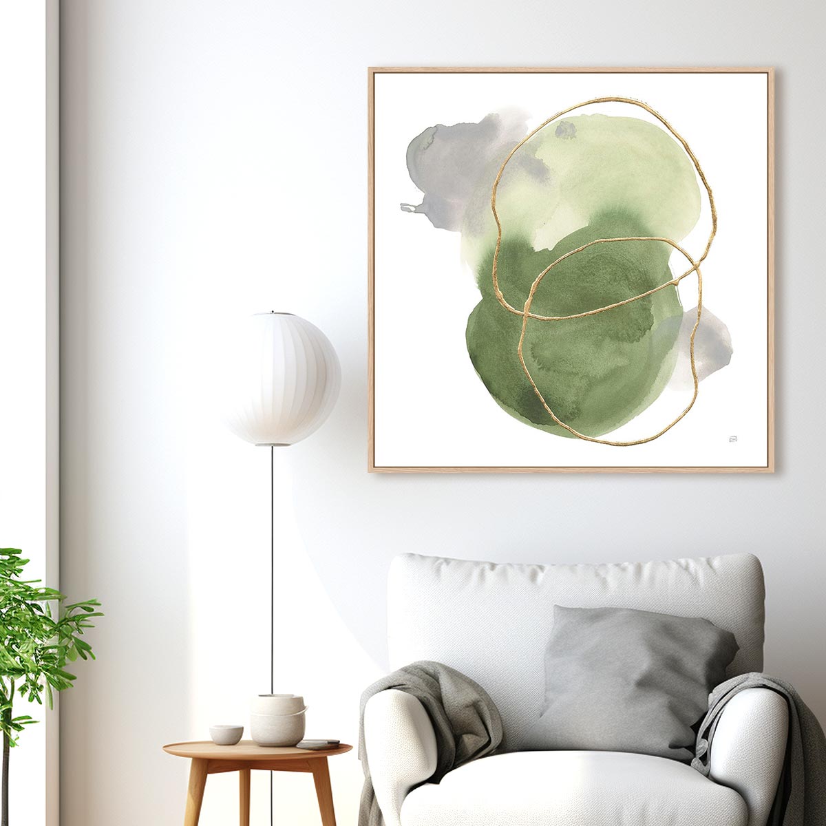 Organic Trance I Framed Wall Art for Living Room, Bedroom, Hallways and Kitchen Spaces