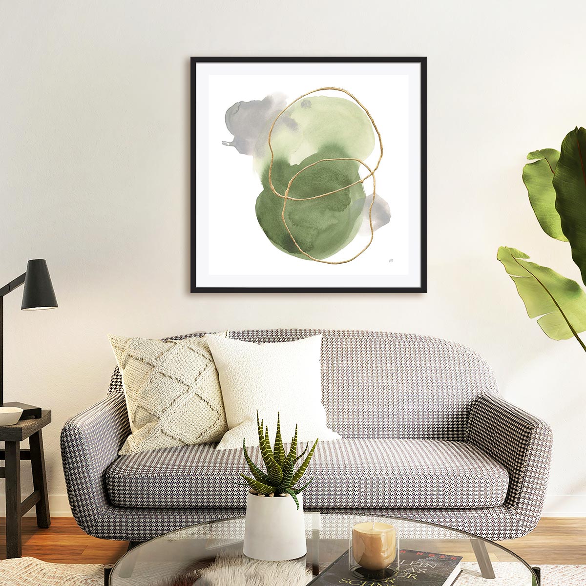 Organic Trance I Framed Wall Art for Living Room, Bedroom, Hallways and Kitchen Spaces