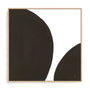 Curvilinear IV Framed Wall Art for Living Room, Bedroom, Hallways and Kitchen Spaces