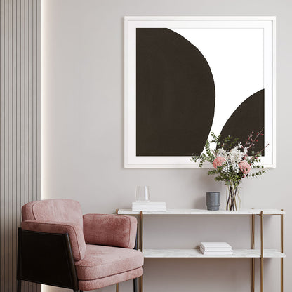 Curvilinear IV Framed Wall Art for Living Room, Bedroom, Hallways and Kitchen Spaces
