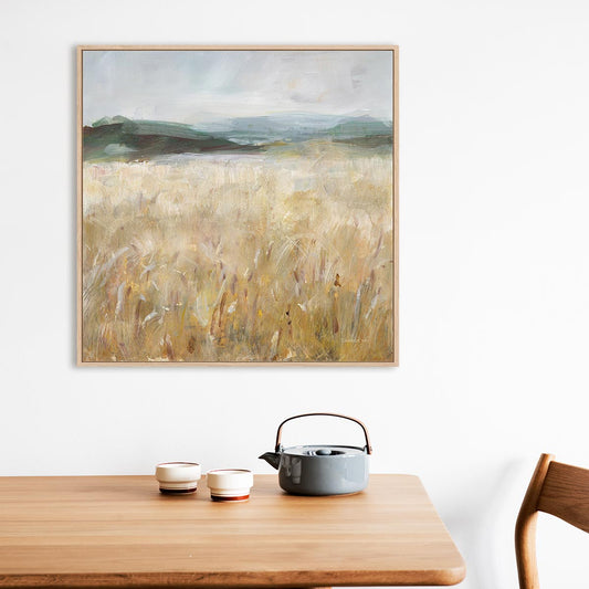 Field of Gold I Framed Wall Art for Living Room, Bedroom, Hallways and Kitchen Spaces