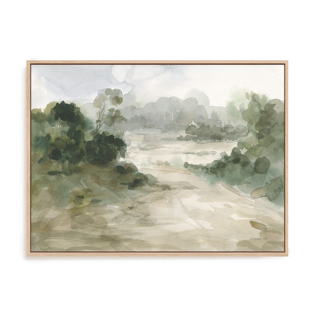 Verdant I Art in Stretched Canvas, Framed Print Under Glass, and Gallery Wrapped Shadow Box Canvas