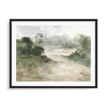 Verdant I Art in Stretched Canvas, Framed Print Under Glass, and Gallery Wrapped Shadow Box Canvas