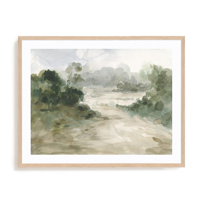 Verdant I Art in Stretched Canvas, Framed Print Under Glass, and Gallery Wrapped Shadow Box Canvas