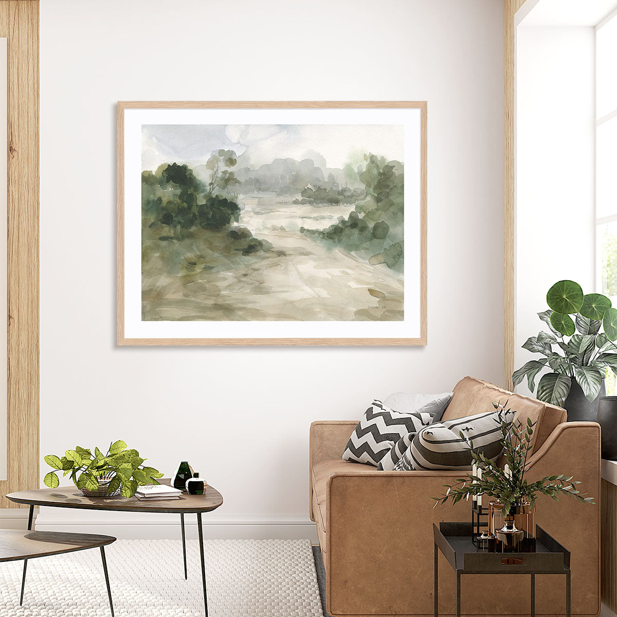 Verdant I Art in Stretched Canvas, Framed Print Under Glass, and Gallery Wrapped Shadow Box Canvas