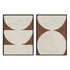 Elegant Balance Walnut Brown I and II Wall Art