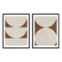 Elegant Balance Walnut Brown I and II Wall Art